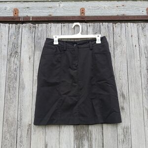 Sandro Petite Black Mid Rise Mini Career Skirt Womens Sz‎ 6P